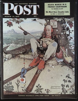 The Saturday Evening Post March 31 1945 Norman Rockwell, Chamberlain ...