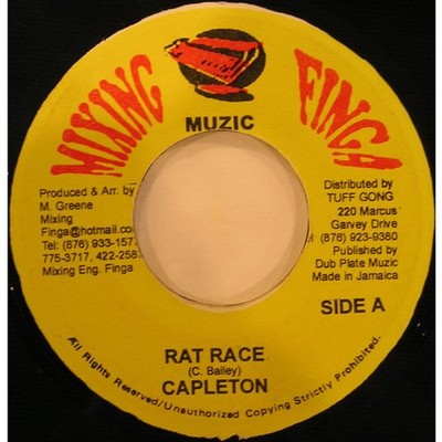Capleton / Jah Thunder - Rat Race / Hold Yu Ow (Vinyl 7'' - 2002 - JM - Original)