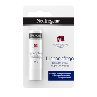 Neutrogena Lippenpflege, Lippenpflegestift mit 4.8 g (1er Pack), Durchsichtig 