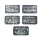 Lot 5 VINTAGE 1 Oz Silver Bars/Rounds Art Bars Collection Poured .999 *326