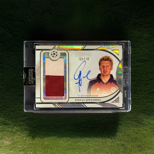 2024-25 Topps Dynasty UEFA Stefan Effenberg On Card Auto Match Worn Patch /10