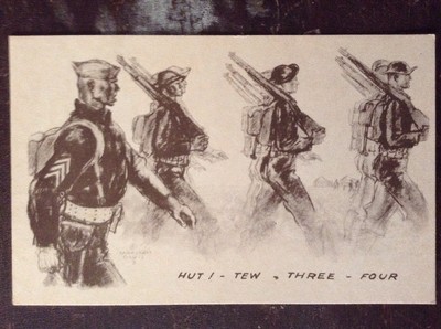 ''Hut! - Tew - Three - Four'' - Marshall Davis ''Deep Etch''