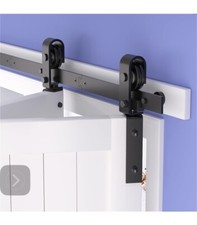 36" Bifold Barn Door Hardware Kit Space Saving Folding Design Corrosionresistant