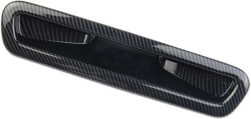 Carbon Fiber Grain Tailgate Handle Rear Door Trim For Chevy Suburban Tahoe 2021+ - Picture 16 of 18