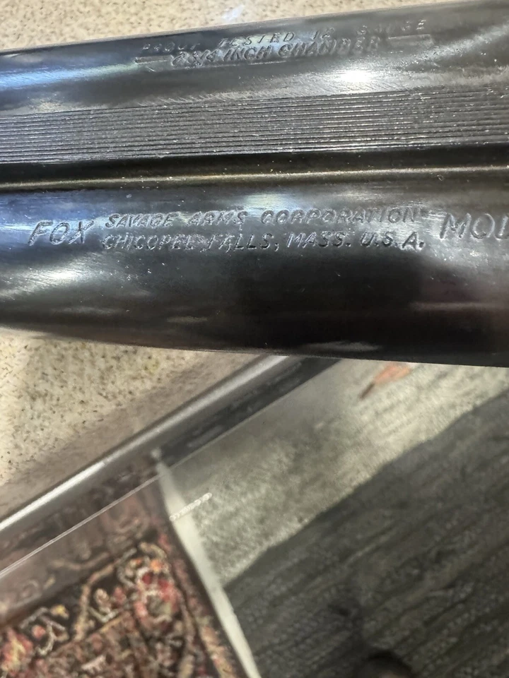 Cañón escopeta Fox Savage modelo B calibre 12 Chicopee Falls Foto 2 de 4