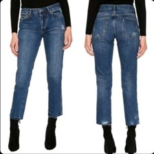 Free People We The Free Slim Boyfriend Blue Jeans Womens Size 25