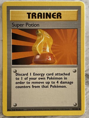 Super Potion 英語版 1st edition Rare 1st Edition Super Potion Trainer Pokemon Card 117/130
