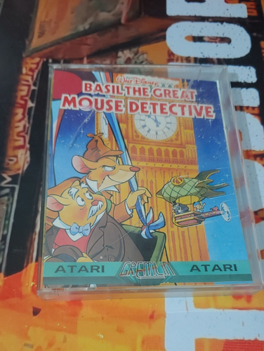 Basil the great Mouse Detective ATARI XL / XE 600 800 (Tape, Box) 8-bit
