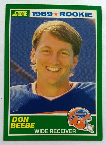 DON BEEBE, 1989 SCORE ROOKIE CARD #265, BILLS - Picture 1 of 2