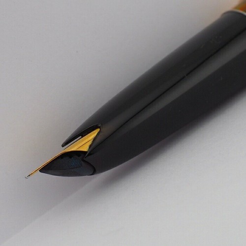 MONTBLANC 84 Gold‑Plated F 18K Nib Vintage Piston Fountain Pen Germany Classic - 第 7/13 張圖片