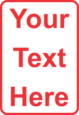 New Personalized Aluminum Metal Sign Customized With Custom Text 12'' x 8'' Size