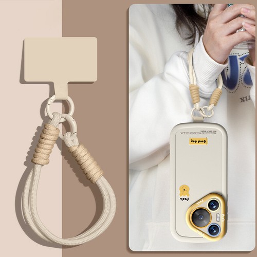 1 Piece Mobile Phone Lanyard Pendant Wristband Solid Color Short Keychain GF - Zdjęcie 7 z 22
