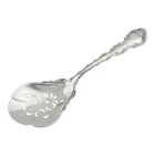 Rare Sterling GORHAM 8 3/4" Ice Serving Spoon STRASBOURG 1897 scroll bowl NoMono