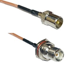 RG316 DVB TV Pal Male to TNC FEMALE BULKHEAD RF Cable Rapid-SHIP LOT