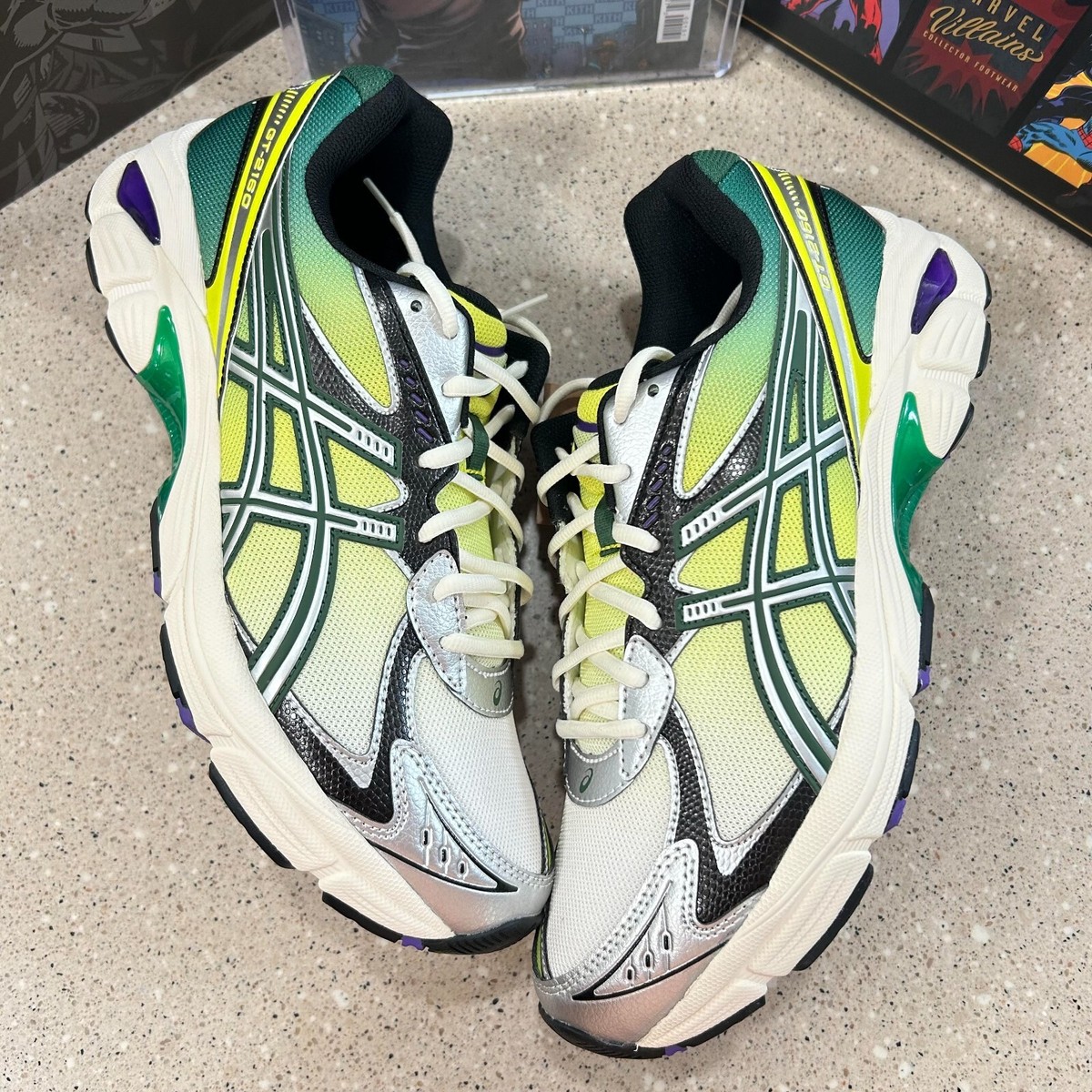 KITH x ASICS GT-2160 Marvel Green Goblin (Blue Comic Included  