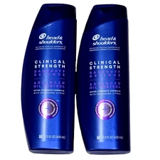 2 Pack Head & Shoulders Clinical Strength Dandruff Defense Advanced Oil Control