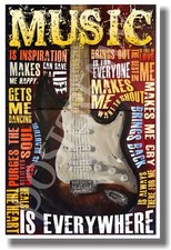 Music Is Everywhere - NEW Music Poster