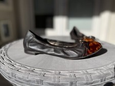 AGL Attilio Giusti Leombruni Ballet Flats Womens EU 38 US 7 Black Tortoise Shell