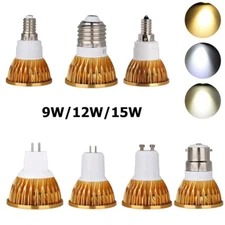 9W 12W 15W Led COB Downlight spotlight ceiling white spot lamp room bulb E24 12v