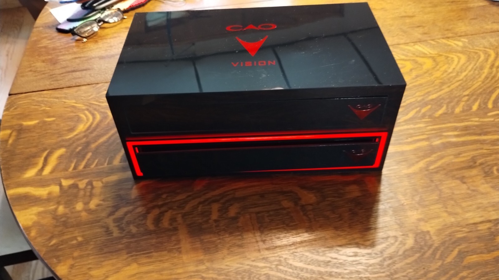 CUSTOMIZED  Lighted Cigar Box CAO NEW IN BOX