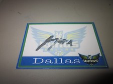 JACY SHELDON SIGNED AUTOGRAPHED CUSTOM DALLAS WINGS CARD WNBA