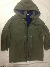 DKNY - Giubbotto - colore verde scuro - taglia 10 anni - con cappuccio - USATO