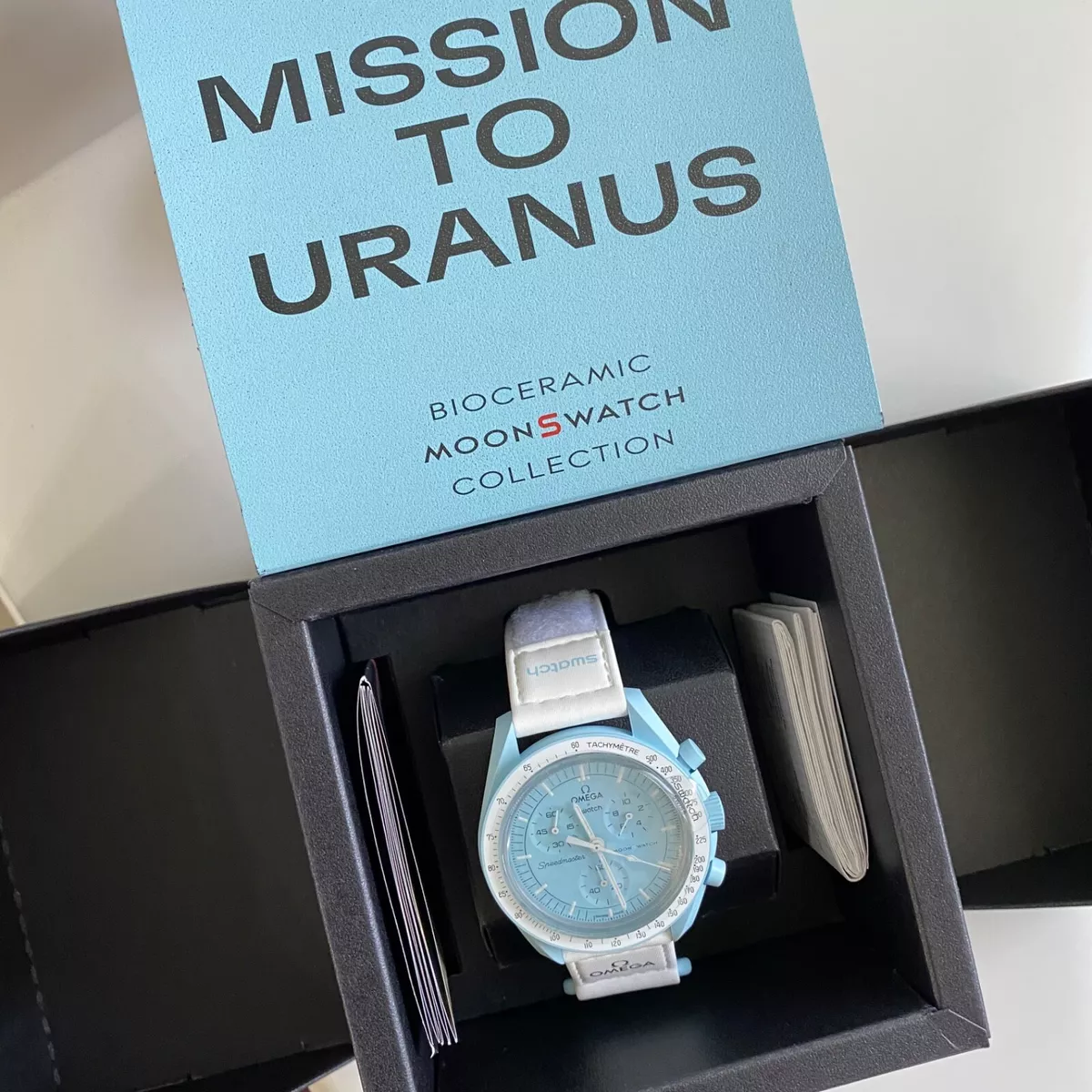 Swatch x Omega MoonSwatch Mission to Uranus Tiffany Blue | eBay