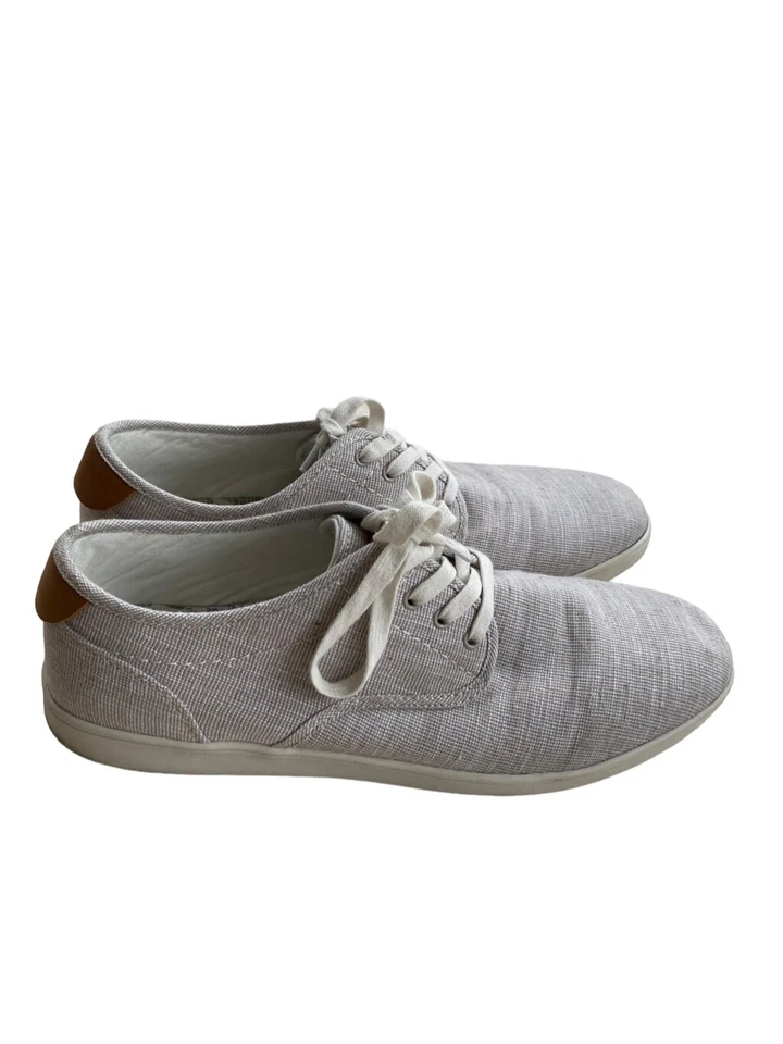 Zapatos Oxford Steve Madden P First de lona carbón informales con cordones para hombre talla 13  Foto 3 de 4