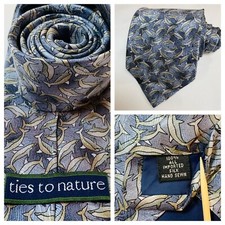 Ties To Nature Dolphin Sea Ocean Wildlife Necktie Silk USA Science Teacher