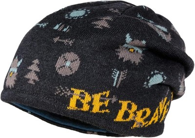 Maximo baby hat sewn sewn with Viking cap, gray (carbonmel), 49 cm