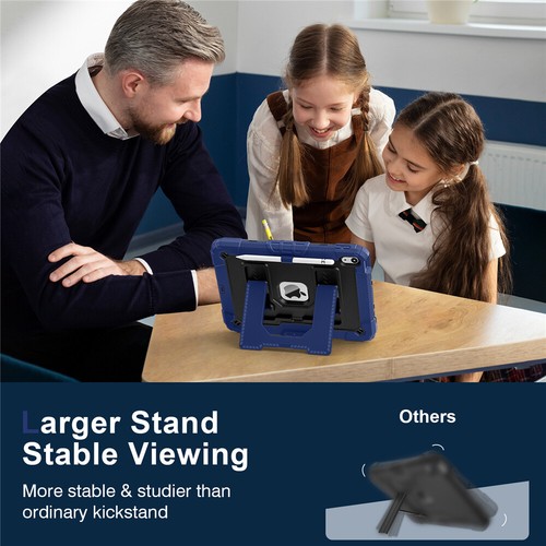For iPad 11th 10th Gen 2025 A16 Case Kids Friendly Shockproof Stand Cover Strap - Picture 92 of 104