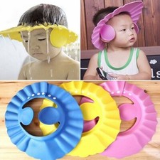 Baby Kinder Duschkappe Augenschutz M&uuml;tze Waschen Haare Badekappe Badehaube Hut