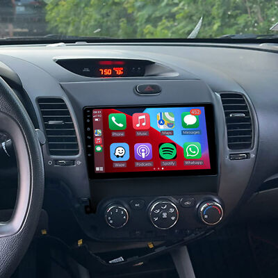 CAMECHO 2 64G For KIA Forte Cerato K3 2013-2018 Android 13 Car Stereo With Wireless Apple CarPlay Android Auto 9" Touch Screen With Backup Camera GPS Navigation HiFi WiFi Bluetooth FM RDS