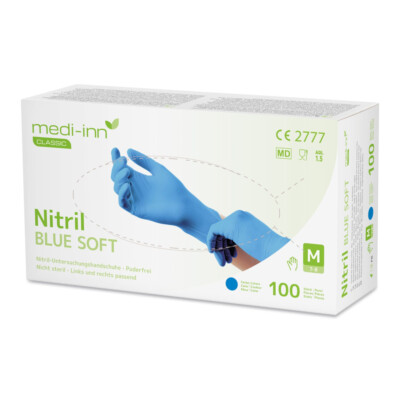 Medi-Inn Nitril blue soft Einmalhandschuhe, blau, latexfrei, puderfrei, N11248
