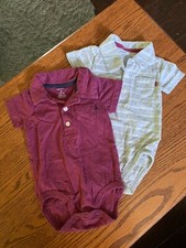 Carters Baby Boy Bodysuits Size 9 Months