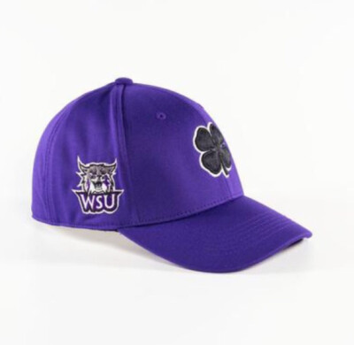 BLACK CLOVER LIVE LUCKY WEBER STATE UNIVERSITY WSU BASEBALL CAP PURPLE L/XL NWT