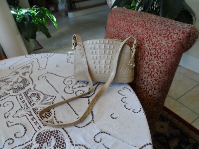 New Brahmin Sandstorm Alden Leather Crossbod Bag