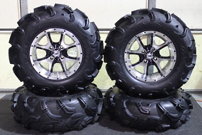 YAMAHA GRIZZLY 700 28'' MAXXIS ZILLA ATV TIRE & 14'' COBRA M/B WHEEL KIT IRS1CA
