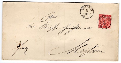 Saxony Tharant Su Ndp 4 Letter IN Base Meissen (BA7030