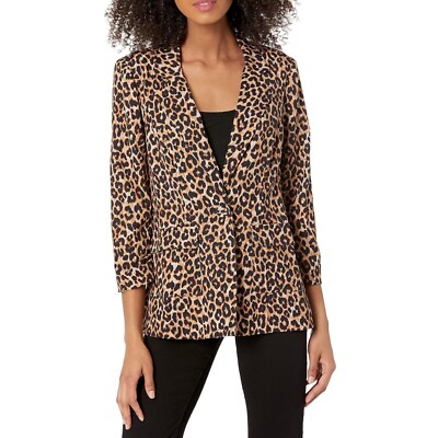 Likely NWT Amelia Notch Lapel Blazer in Leopard Size XS