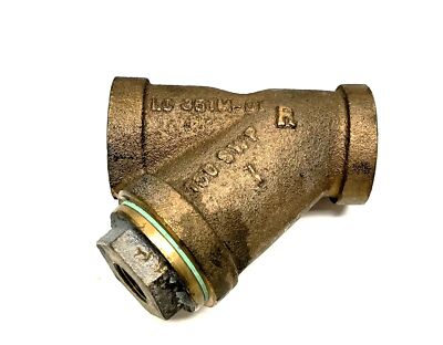 Mueller 1'' Brass Y Strainer Valve 351M-01 150 SWP NON-THREADED NOS