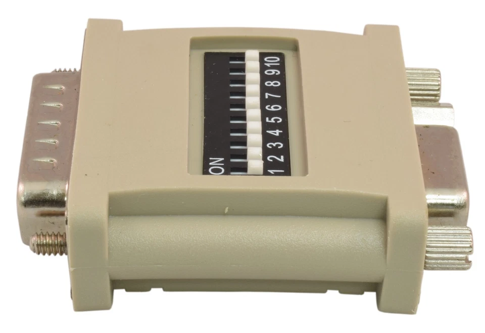 PTC Beige MAC to VGA Adapter with 10 DIP Switches (DB15 Male to HD15 Female) - Image 2 of 3