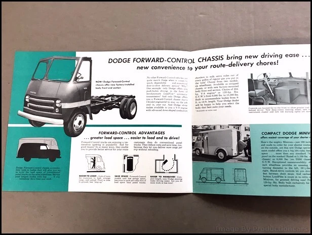 1958 Dodge P300 P400 Cargo Parcel Van Vintage Sales Brochure Catalog - Image 2 of 4