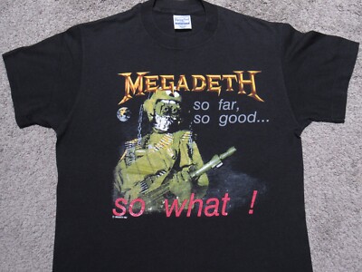 MEGADETH 1987年ツアーTシャツ VTG 80S L MEGADETH 1987 PEACE SELLS BUT WHO'S BUYING ROCK TOUR