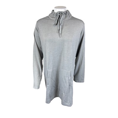 Susan Graver Women's SG Sport Regular Cloud 9 Terry Tunic Top Gray X-Small Size