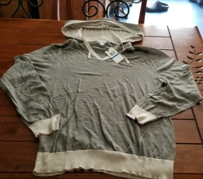 NWT CALVIN KLEIN LIGHTWEIGHT V-NECK HOODIE XL XLARGE RARE michael kors guess tee - Photo 1/2
