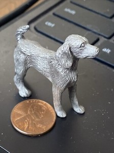 Vintage Spoontiiques Pewter Pointer Setter Dog Figurine Standing Pose
