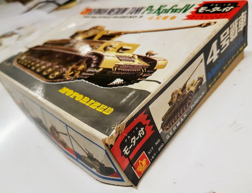 1/50 GERMAN MEDIUM TANK PZ-KPFW IV motorized Crown Model Japan Kit 157 - Immagine 2 di 4