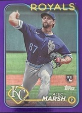 2024 Topps Base Set Series 1#163 Alec Marsh Purple HoloFoil /799