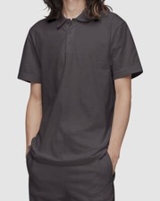 Calvin Klein Men's Gray Classic-Fit Monogram Logo Polo Shirt Size S